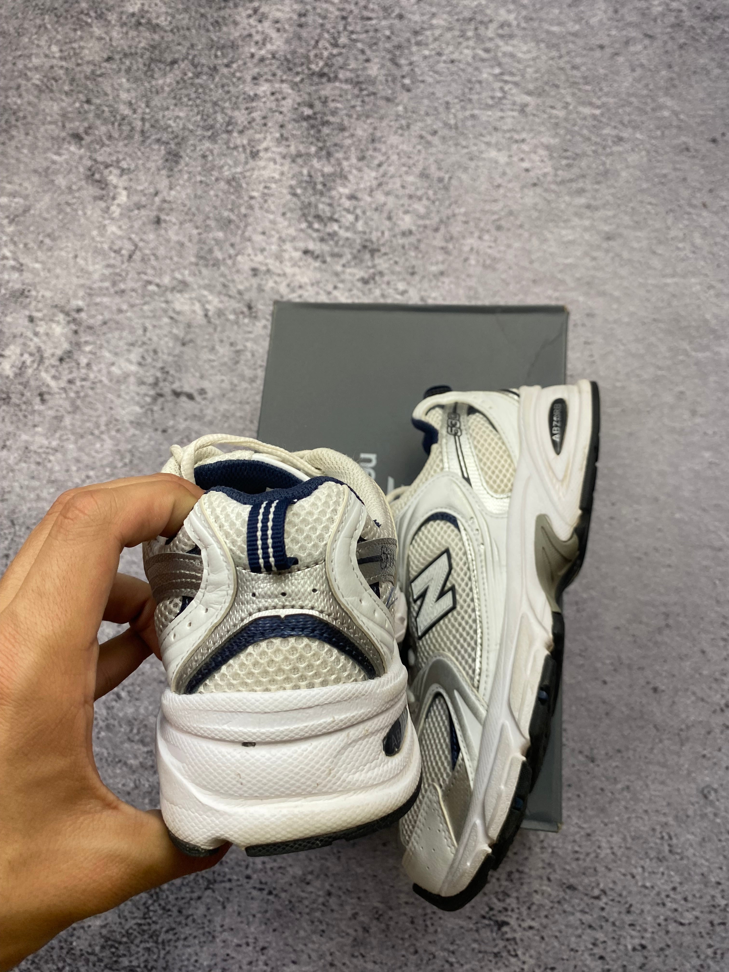 New Balance 530 white sports sneakers size 40