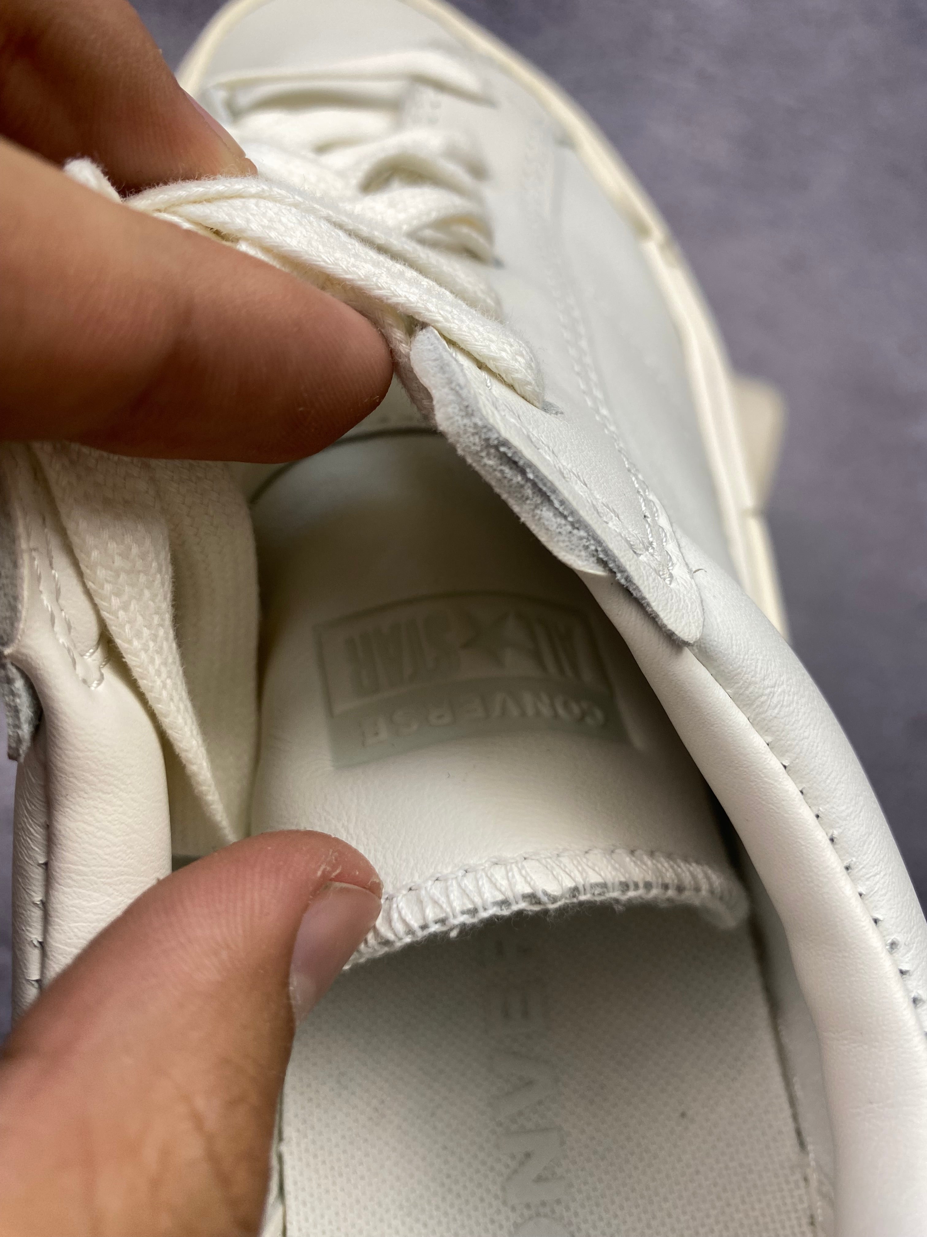 Converse white platform sneakers size 41