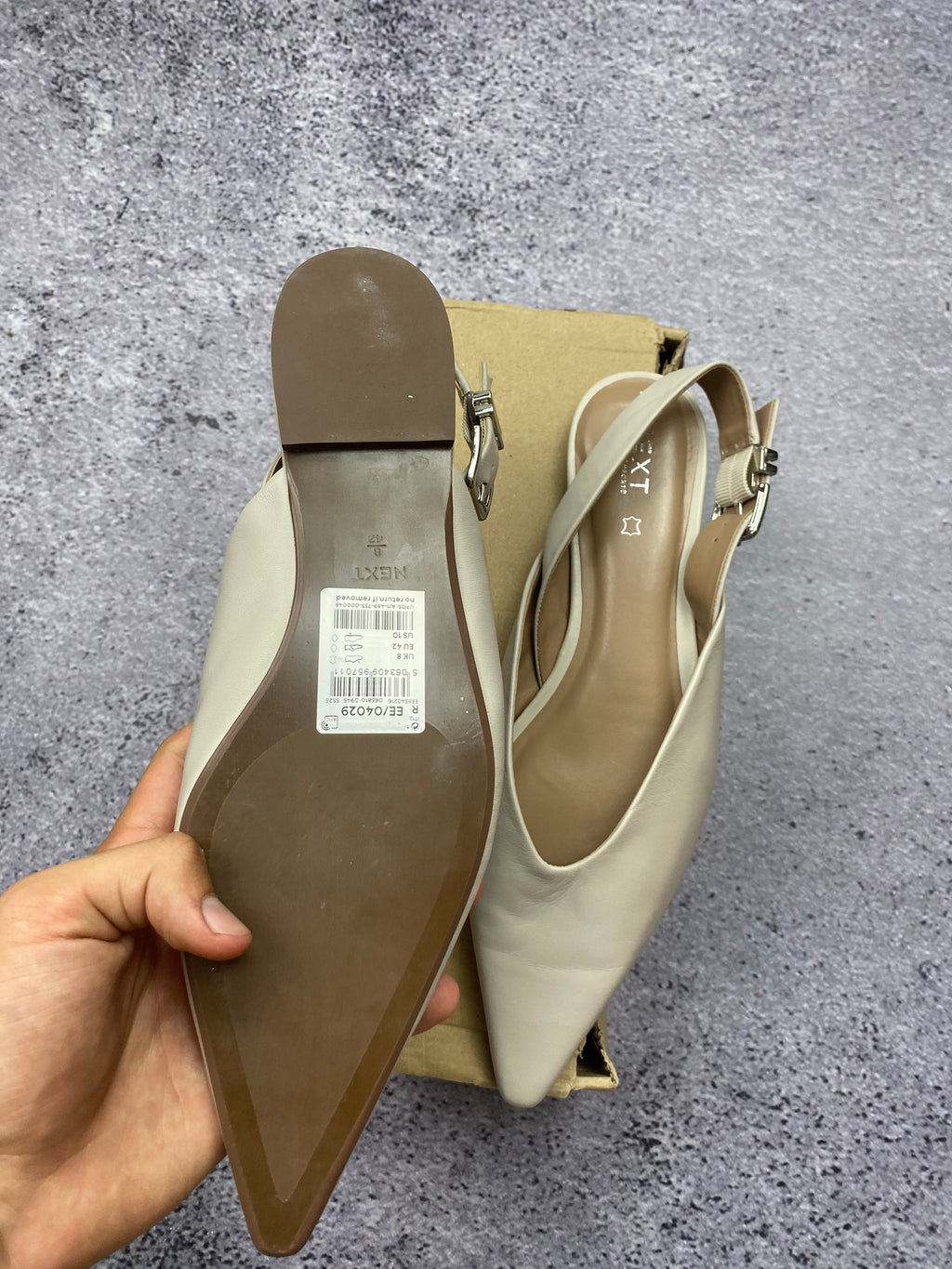Next Slingback Leather – women's leather slingback shoes size 42