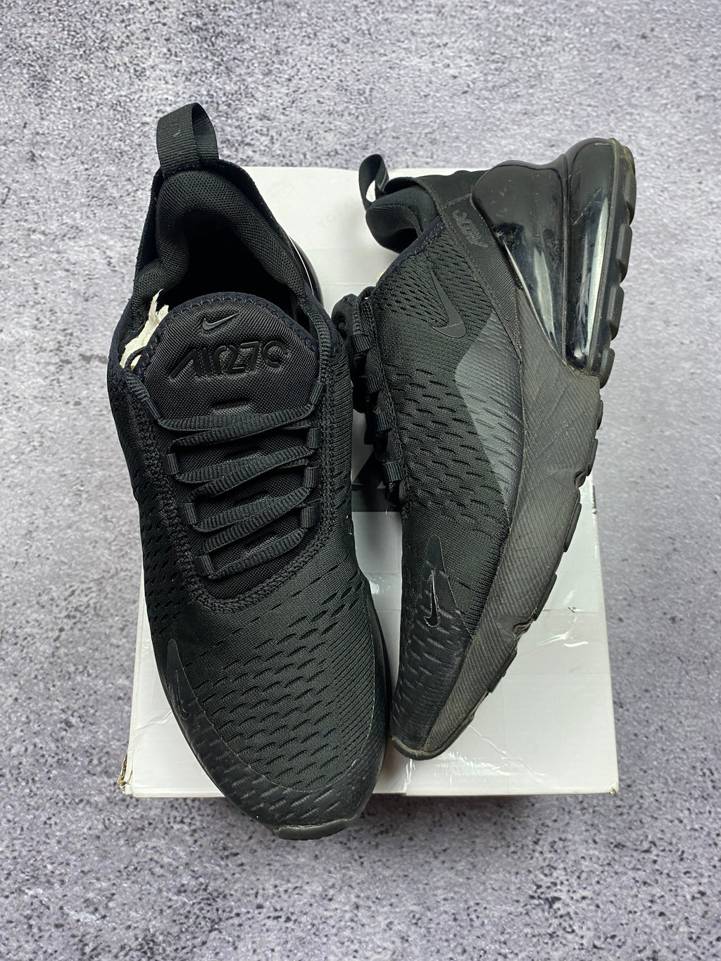 Nike Air Max 270 Triple Black Lifestyle Sneakers 44