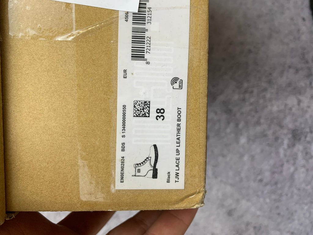 Tommy Jeans Czarne Skórzane Workery r. 38 Stan Idealny + Box