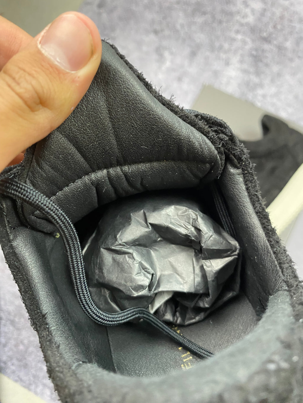 Filling Pieces Low Top Fuzz Black - premium leather sneakers size 42