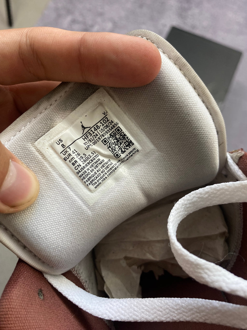 Air Jordan 1 Low white-brown size 41