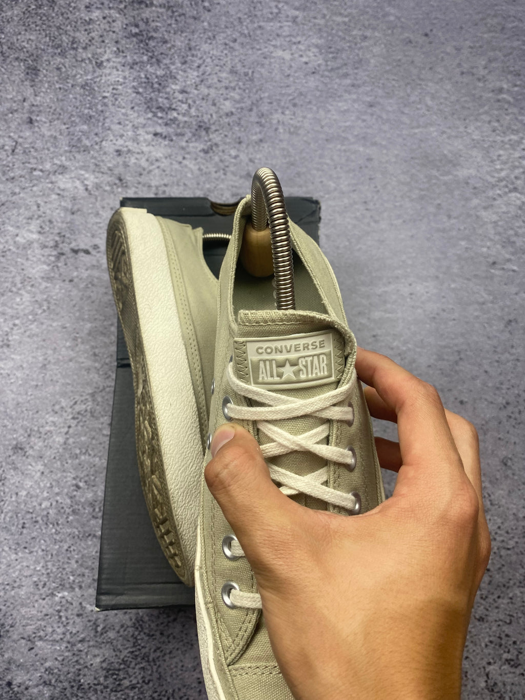 Converse Chuck Taylor All Star Move beige platform sneakers size 40