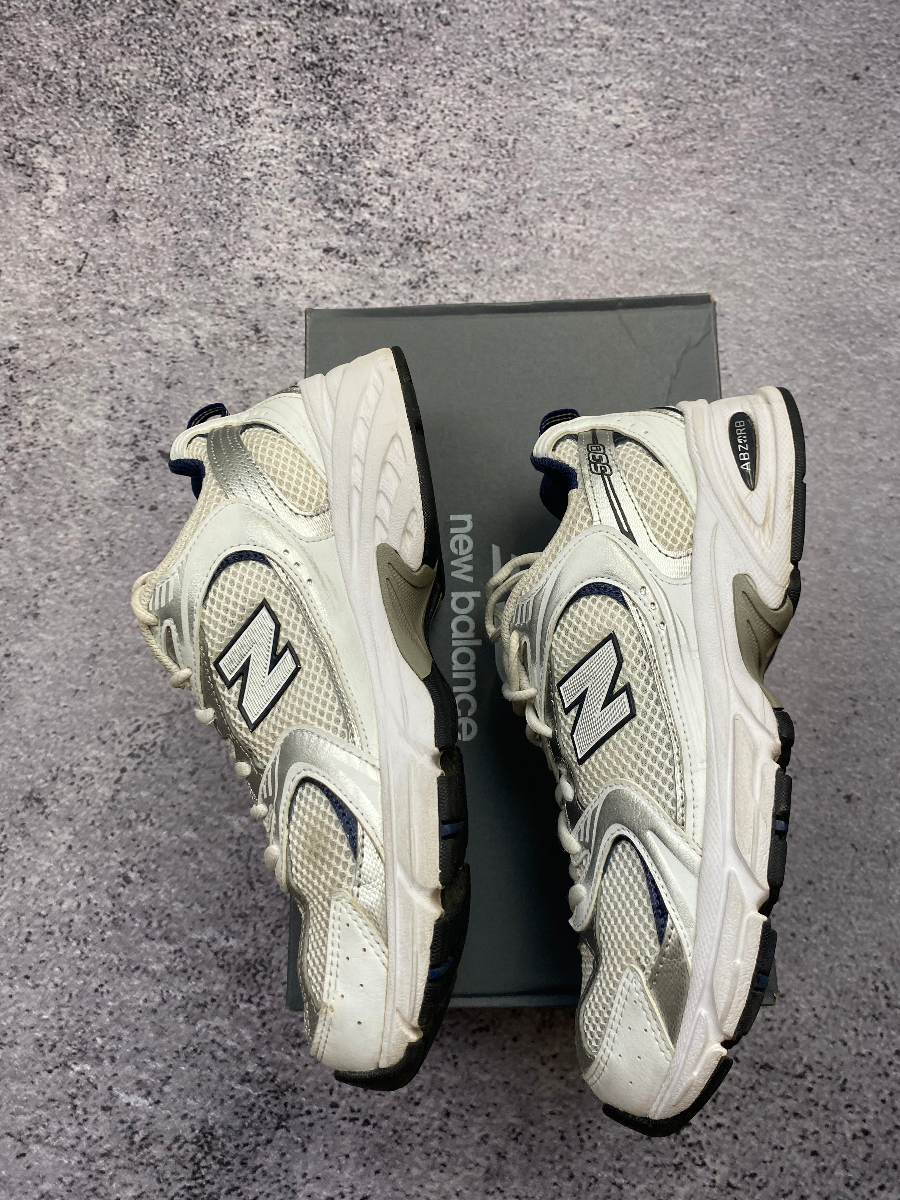New Balance 530 white sports sneakers size 40