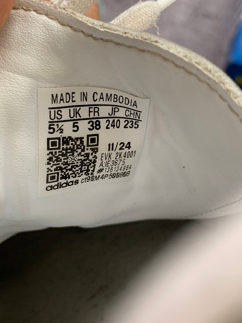 Adidas Samba OG r. 38 biało-czarne skórzane