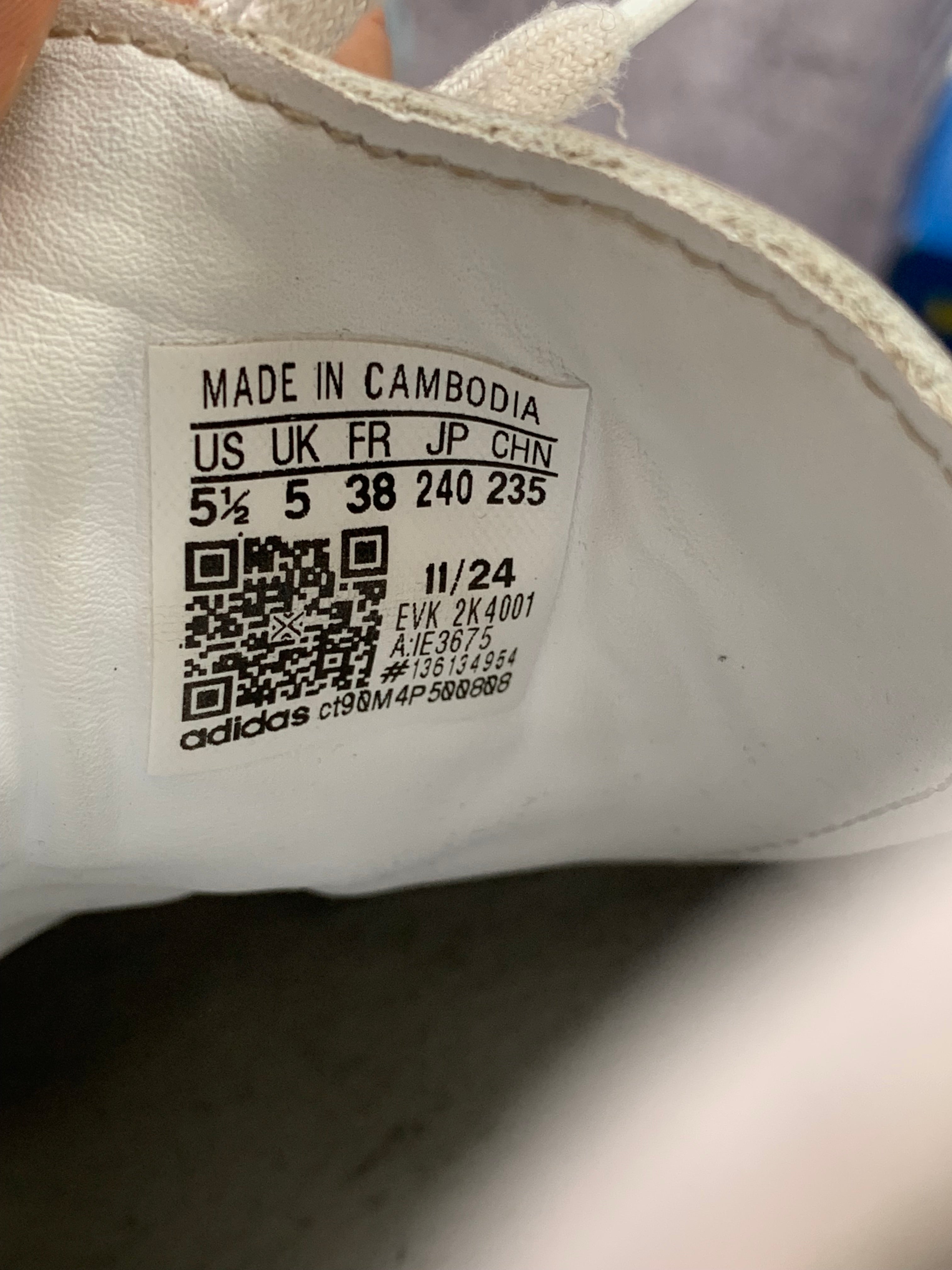 Adidas Samba OG r. 38 biało-czarne skórzane