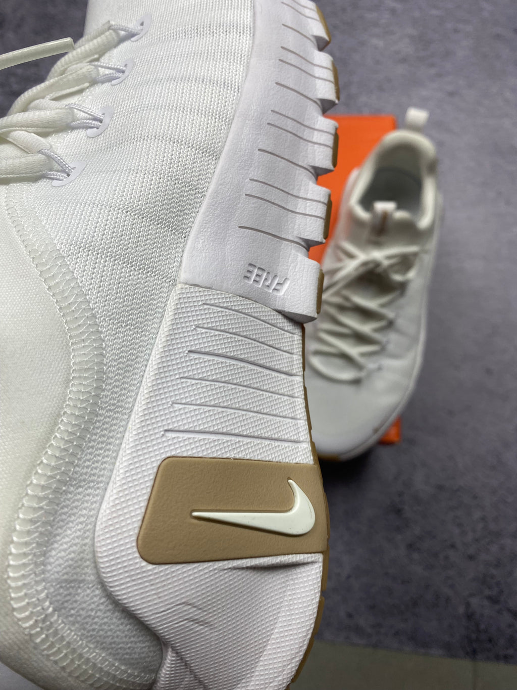 Nike Free RN Flyknit Triple White Running Lifestyle Sneakers 44