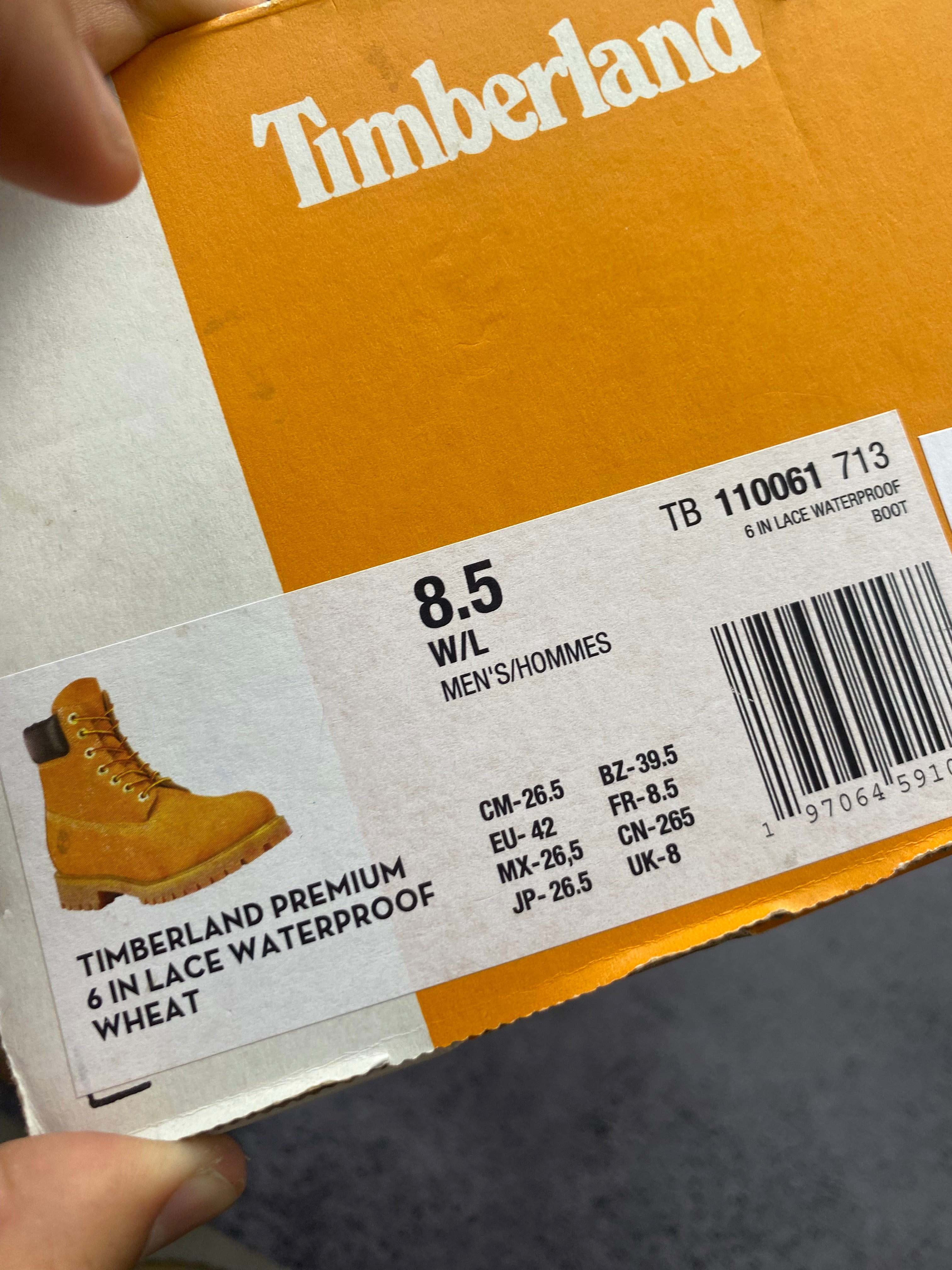 Timberland 6-Inch Premium Boot – leather trapper boots size 42