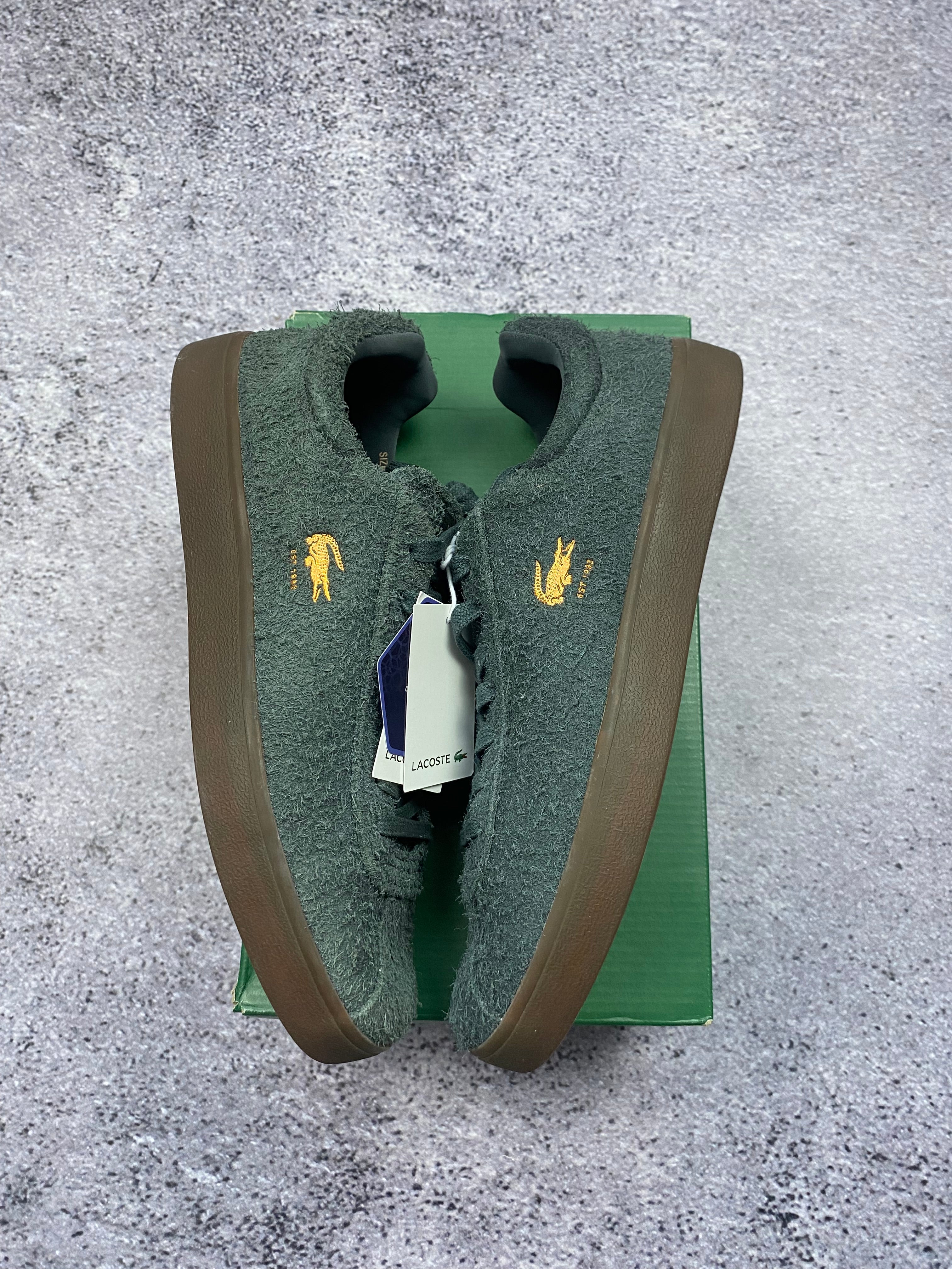 Lacoste green suede sneakers size 41