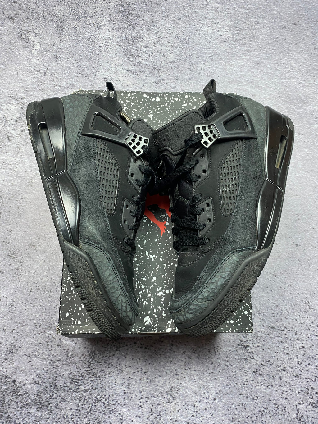 Jordan Spizike Low Triple Black Sneakers Lifestyle 44