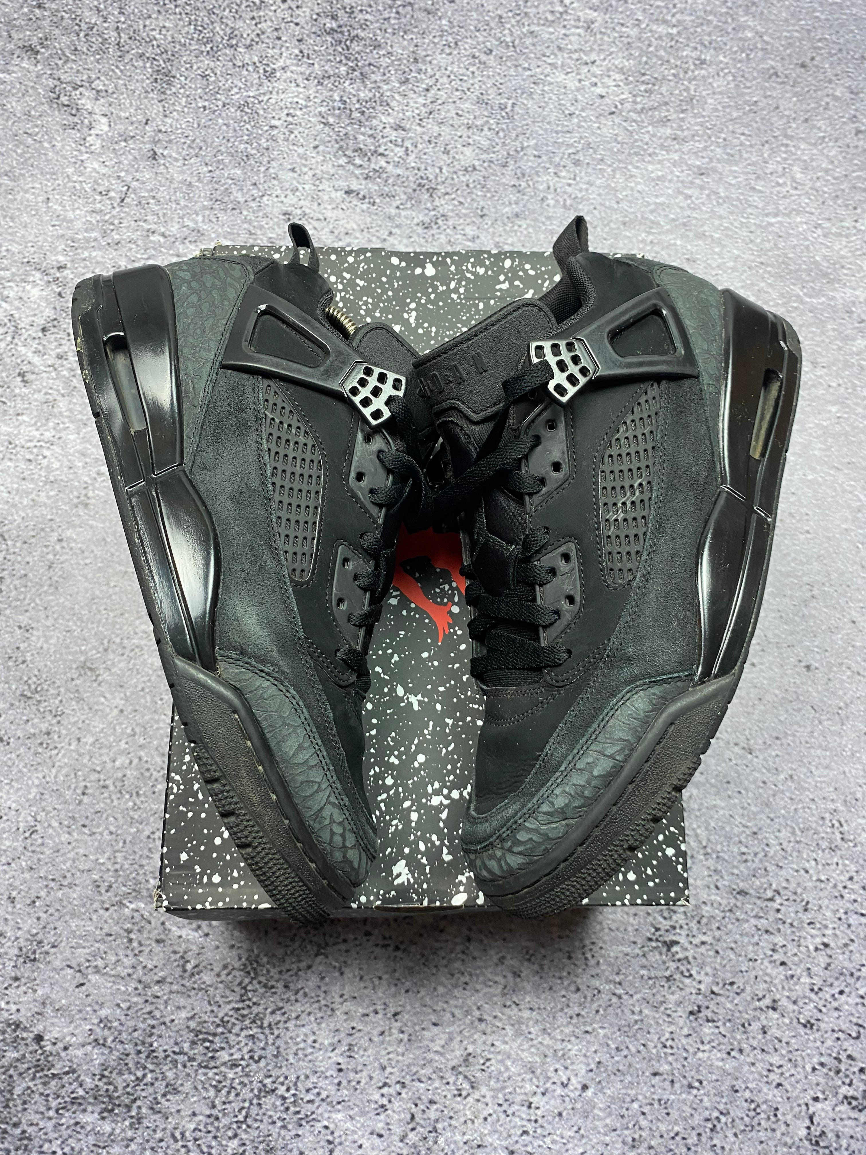 Jordan Spizike Low Triple Black Sneakers Lifestyle 44