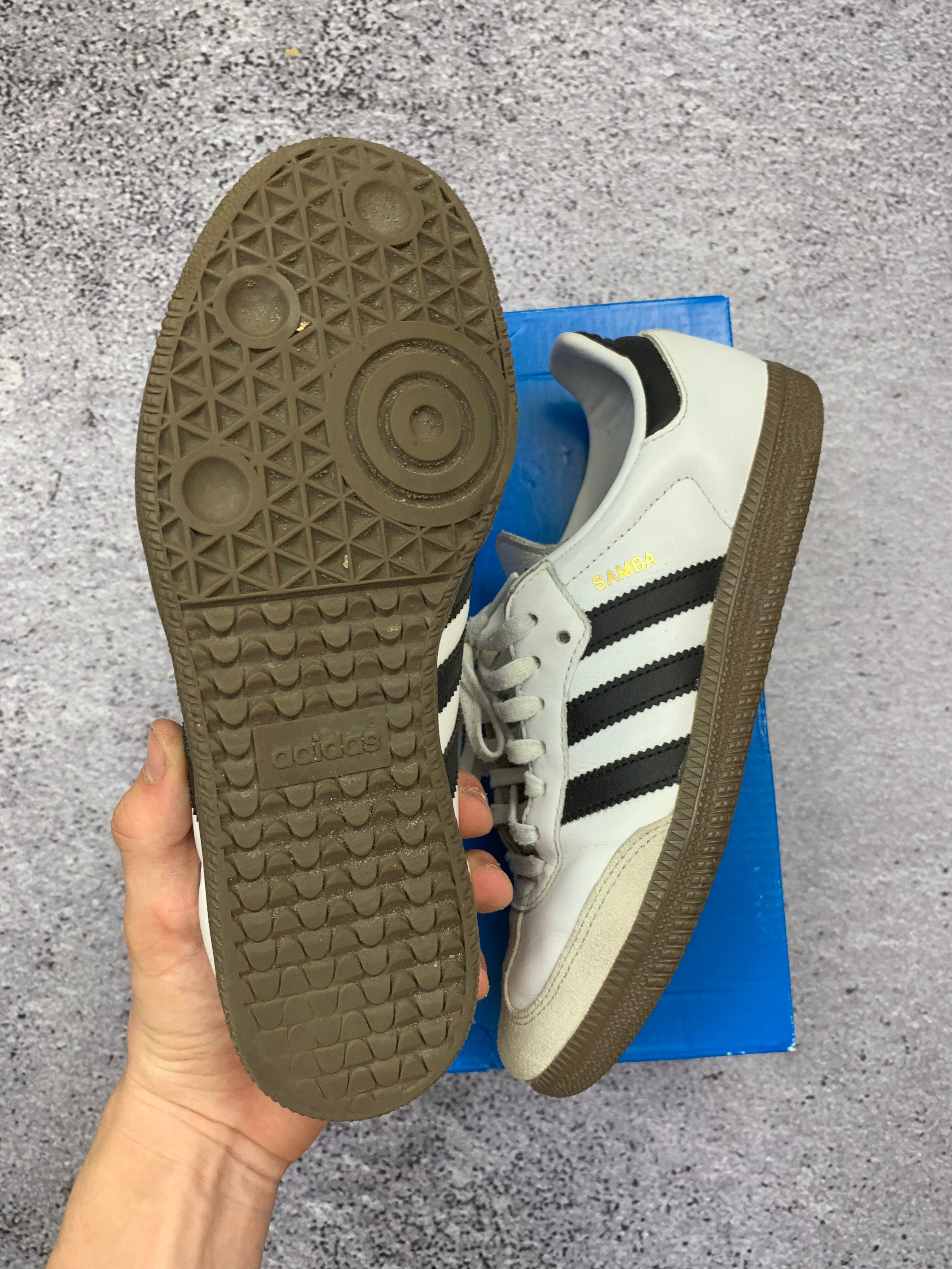 Adidas Samba OG r. 38 biało-czarne skórzane