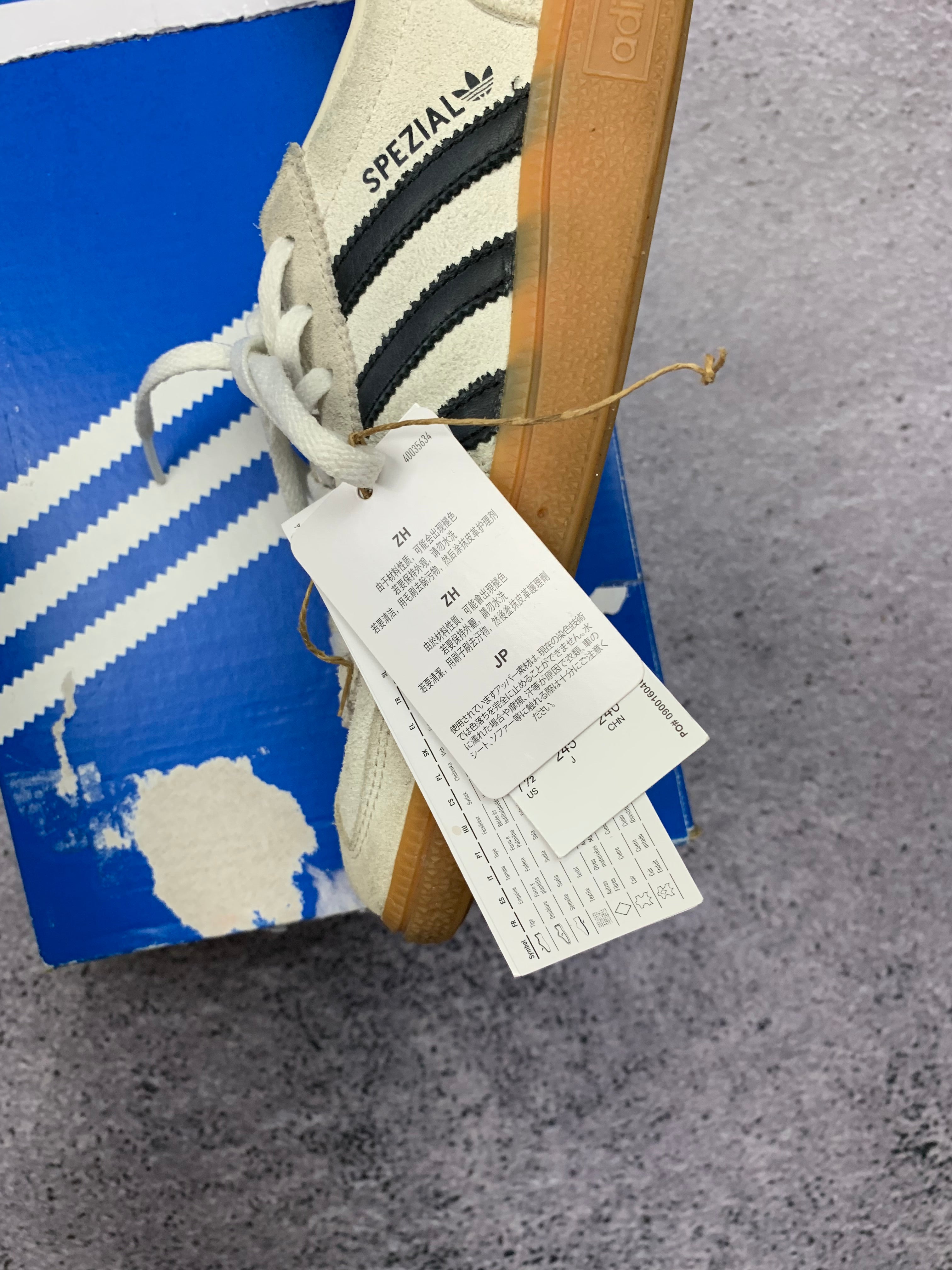 Adidas Handball Spezial Jasne Zamszowe Sneakersy r. 39 1/3 Nowe + Metki + Box