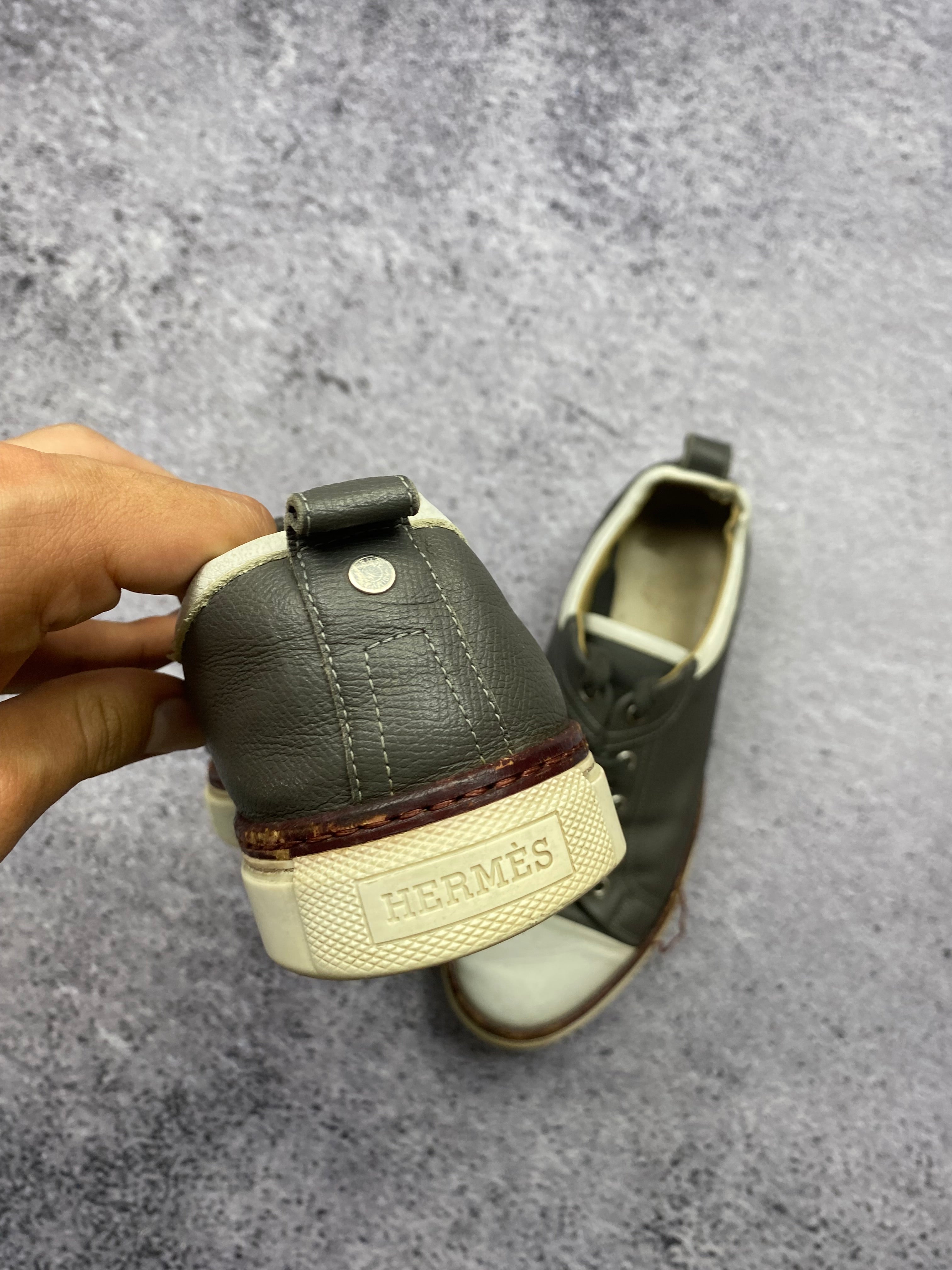 Hermès – skórzane sneakersy low-top r. 41