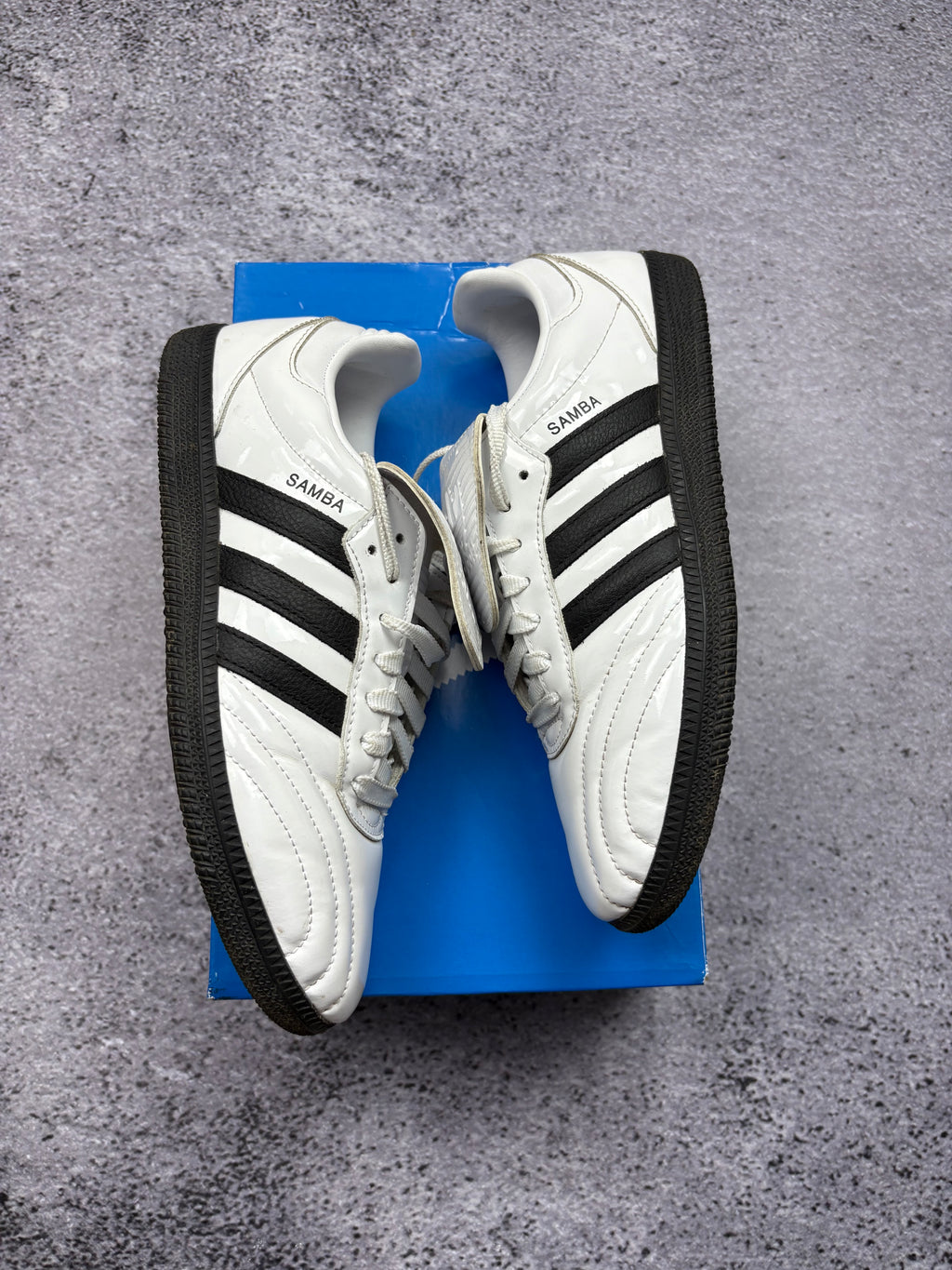 Adidas Samba Classic White Black Leather Indoor Football Sneakers Retro New 40