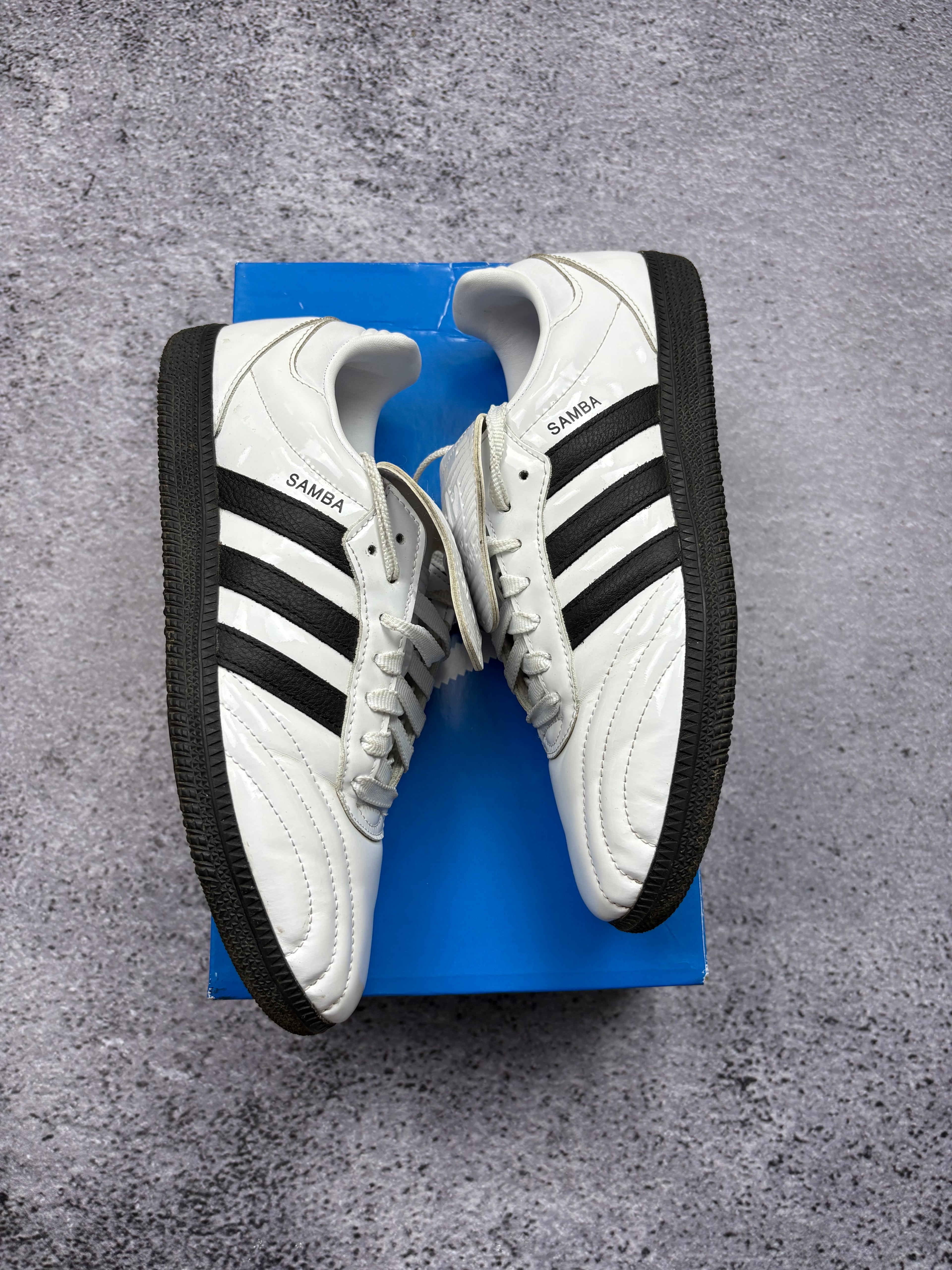 Adidas Samba Classic White Black Leather Indoor Football Sneakers Retro New 40