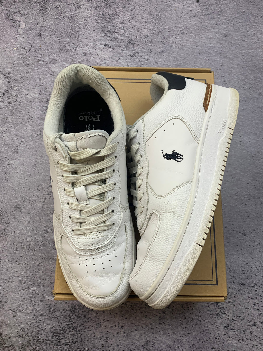 Polo Ralph Lauren Masters CRT-SK-LTL – skórzane sneakersy r. 42