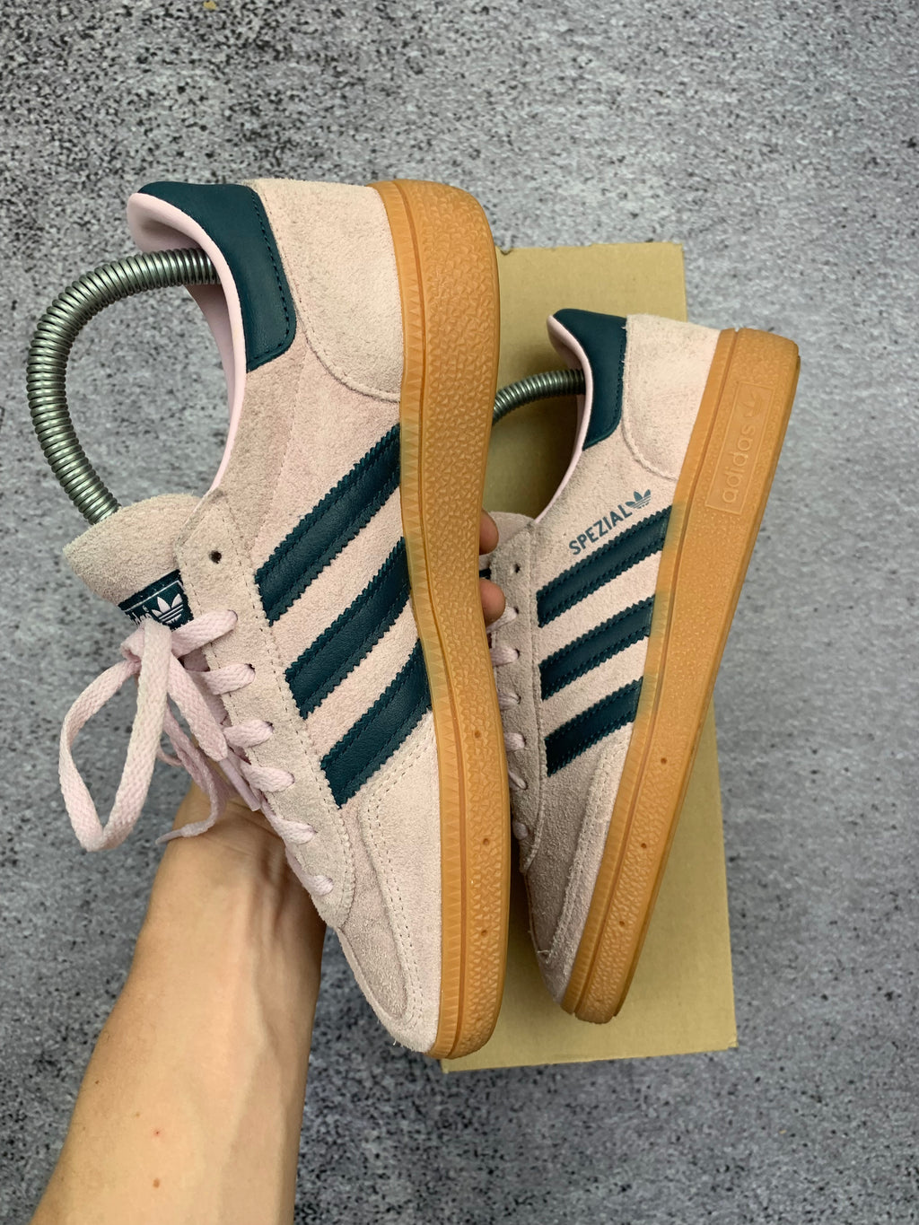 Adidas Handball Spezial Pink Green Gum Sneakersy Zamszowe r. 38 stan idealny