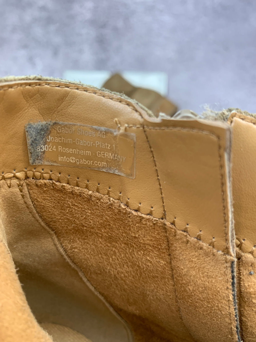 Gabor Zamszowe Botki Taupe Skórzane r. 38 Stan Bardzo Dobry + Box