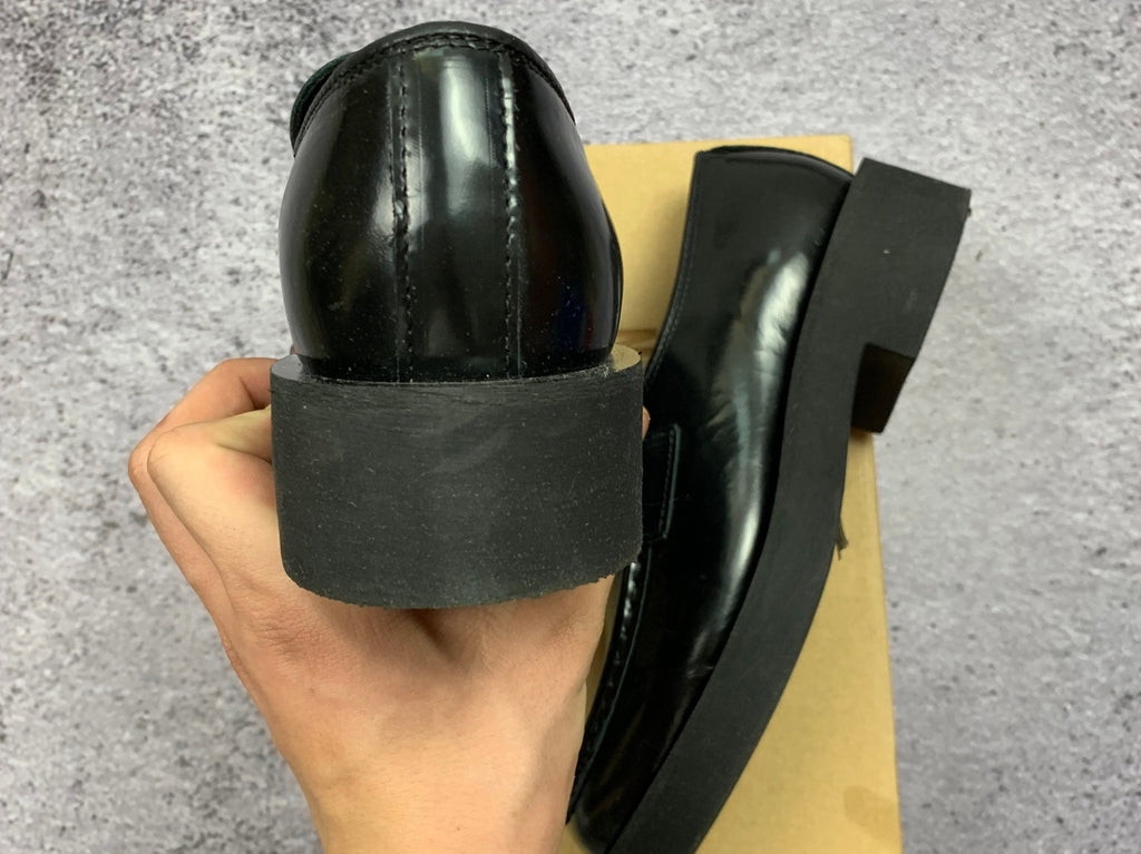 Steve Madden Czarne Lakierowane Loafersy Mary Jane Skórzane r. 38 Stan Idealny + Box