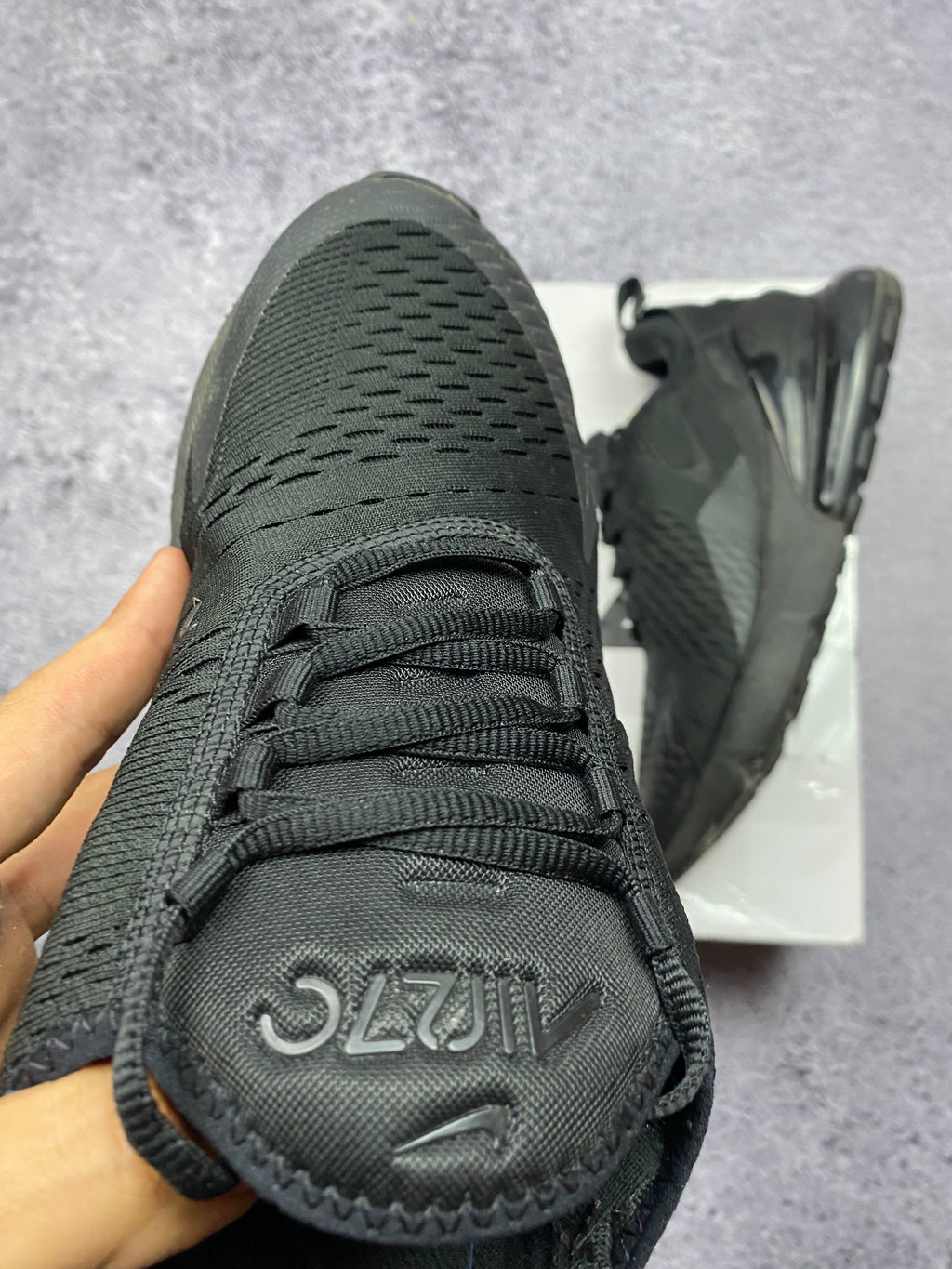 Nike Air Max 270 Triple Black Lifestyle Sneakers 44