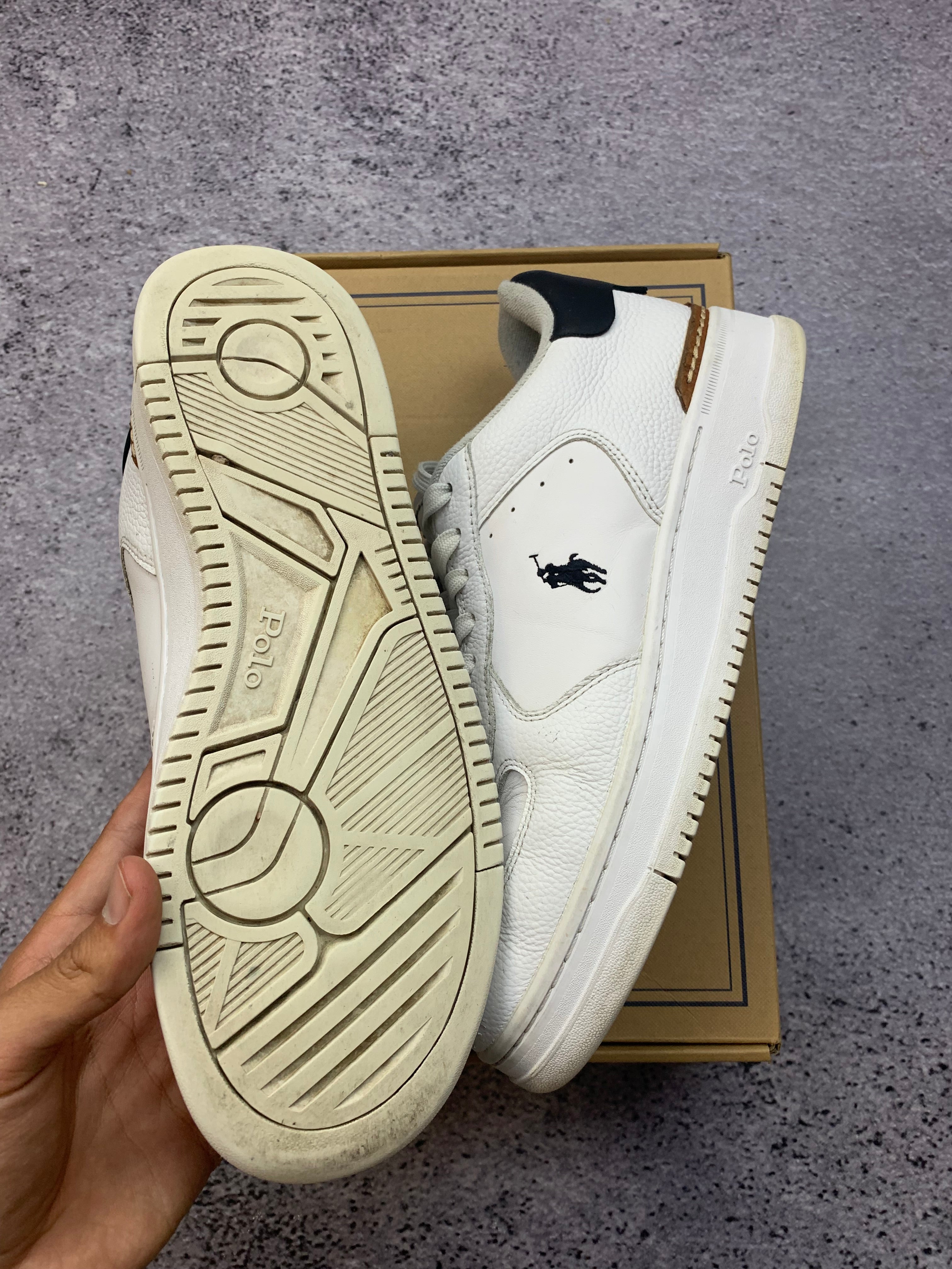 Polo Ralph Lauren Masters CRT-SK-LTL – skórzane sneakersy r. 42