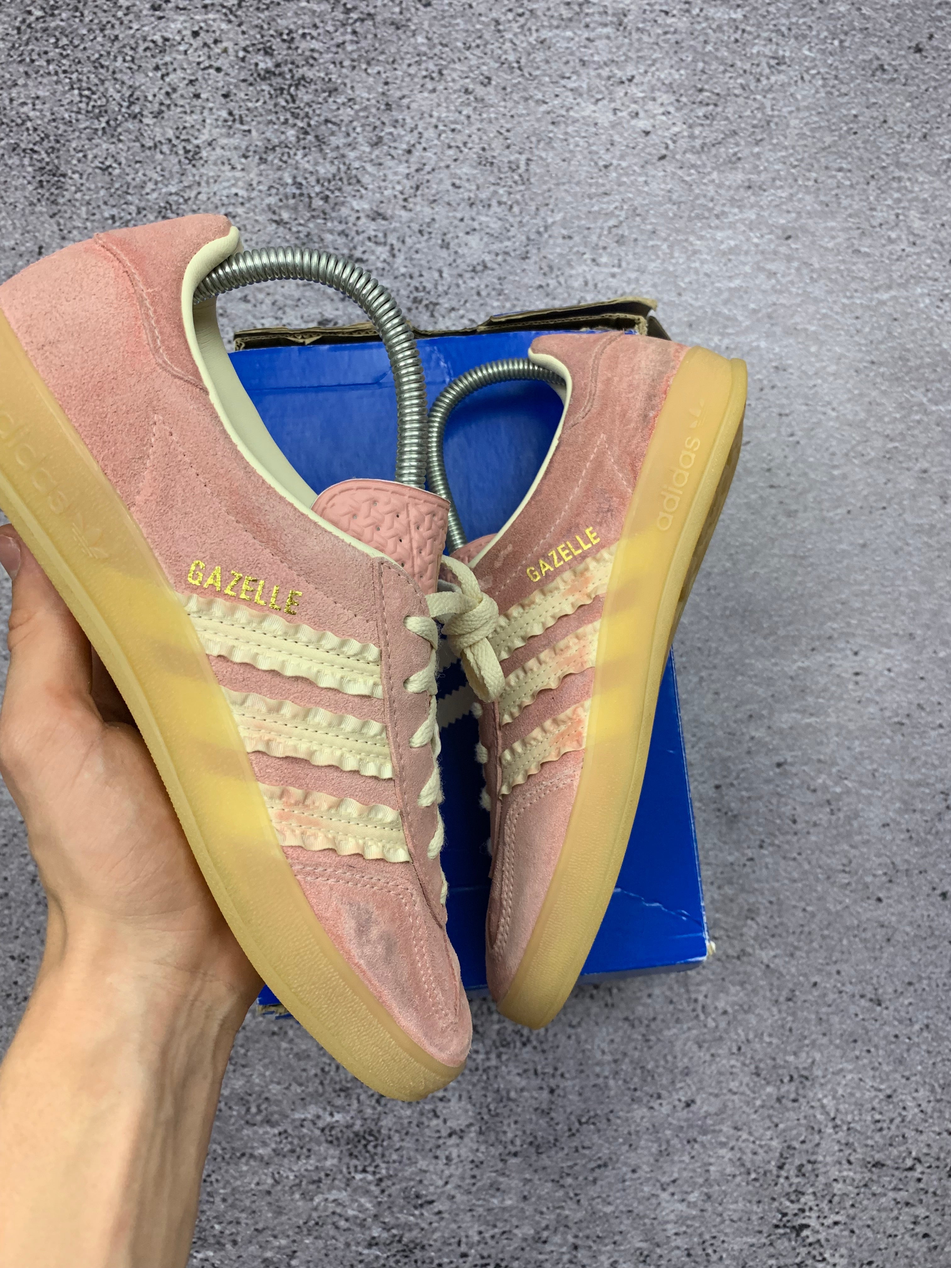 Adidas Gazelle Indoor W Różowe Zamszowe Sneakersy r. 39 1/3 Idealne + Box
