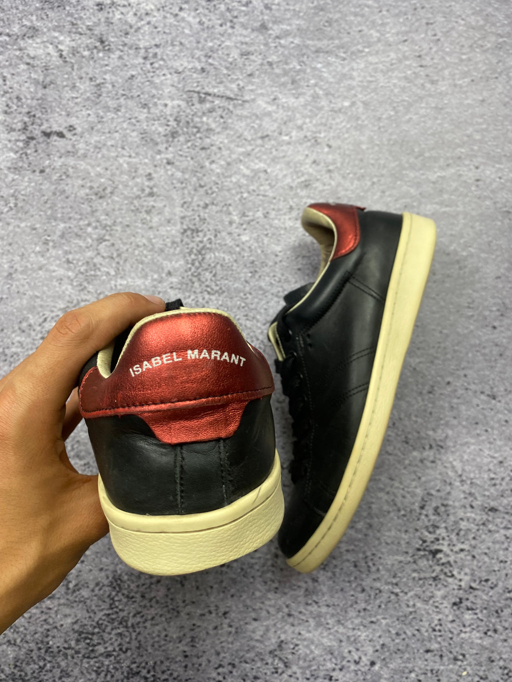 Isabel Marant – skórzane sneakersy low-top r. 38