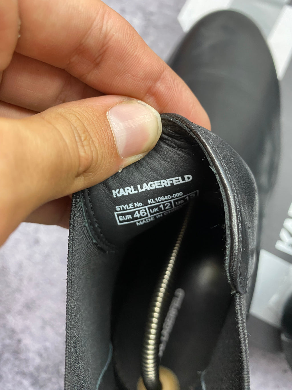 Karl Lagerfeld Chelsea Boots 46 – premium leather ankle boots