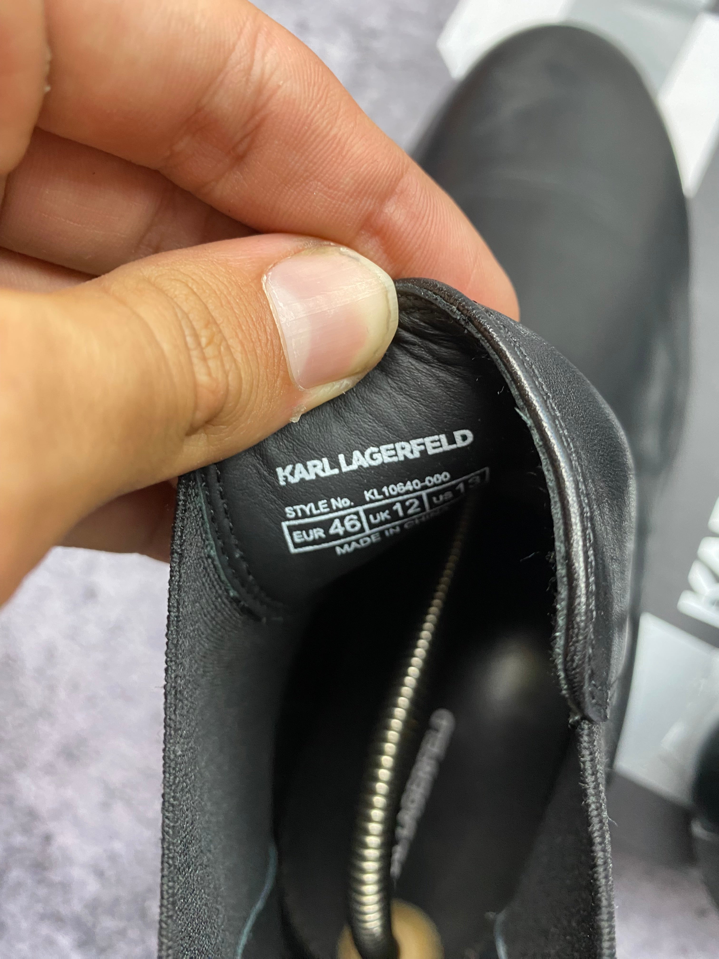 Karl Lagerfeld Chelsea Boots 46 – premium leather ankle boots