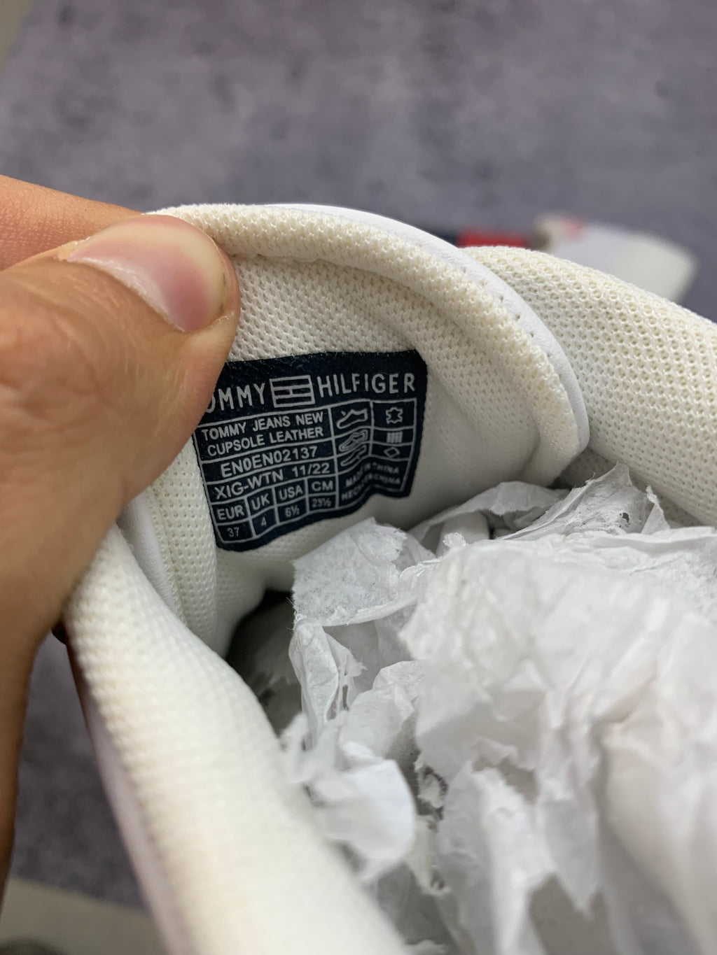 Tommy Hilfiger Cupsole Leather – skórzane sneakersy r. 37 + box