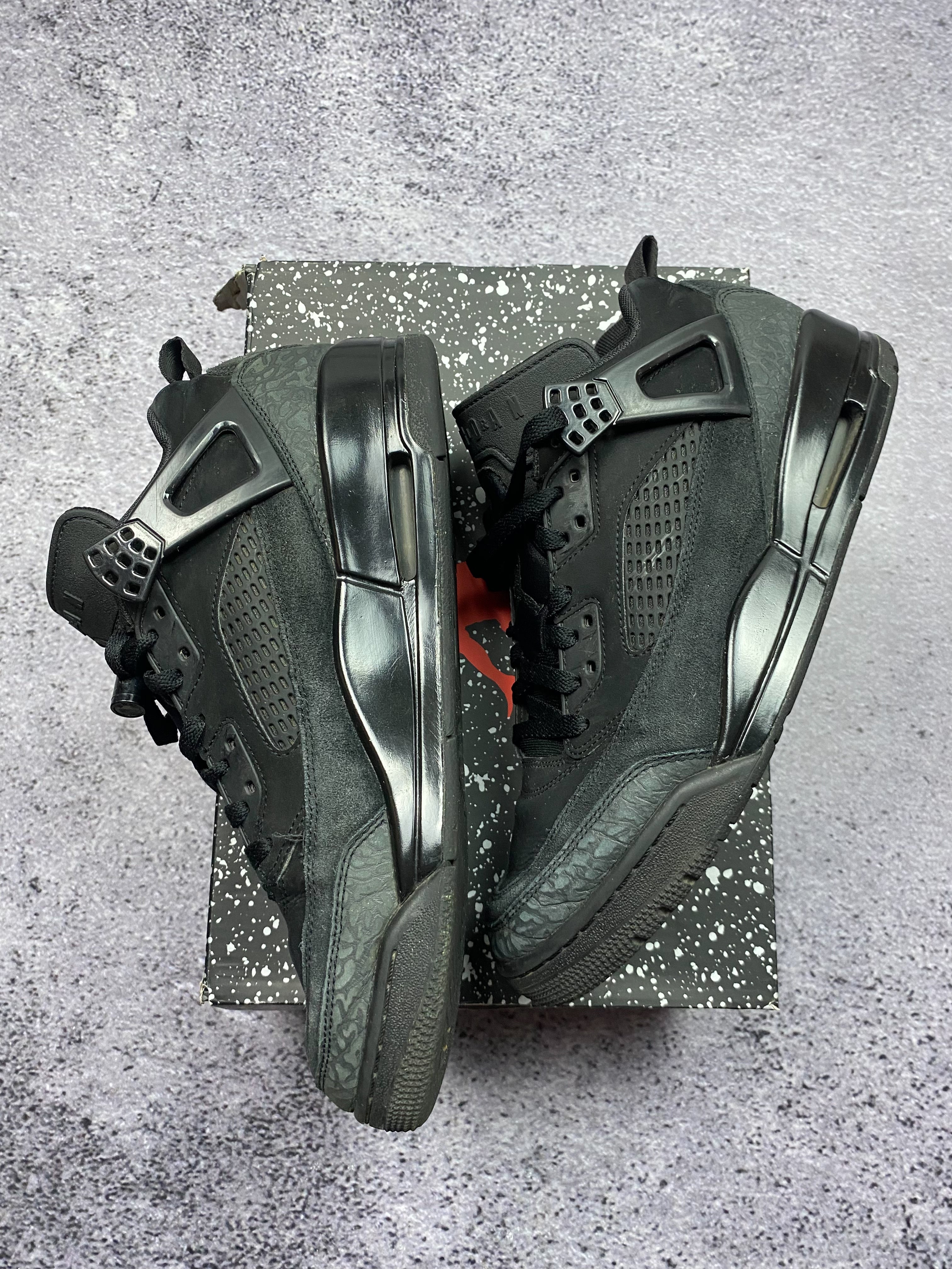 Jordan Spizike Low Triple Black Sneakers Lifestyle 44