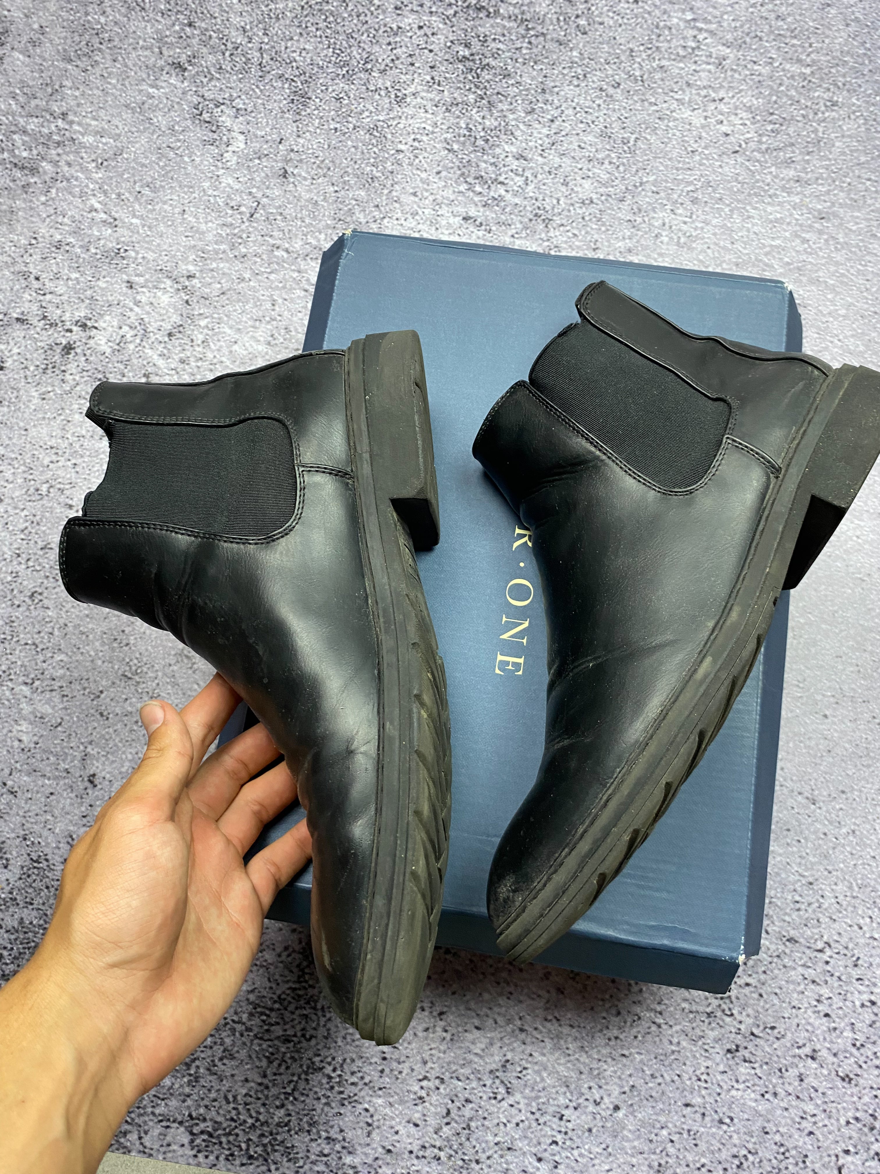 Pier One Chelsea Leather Boots 45