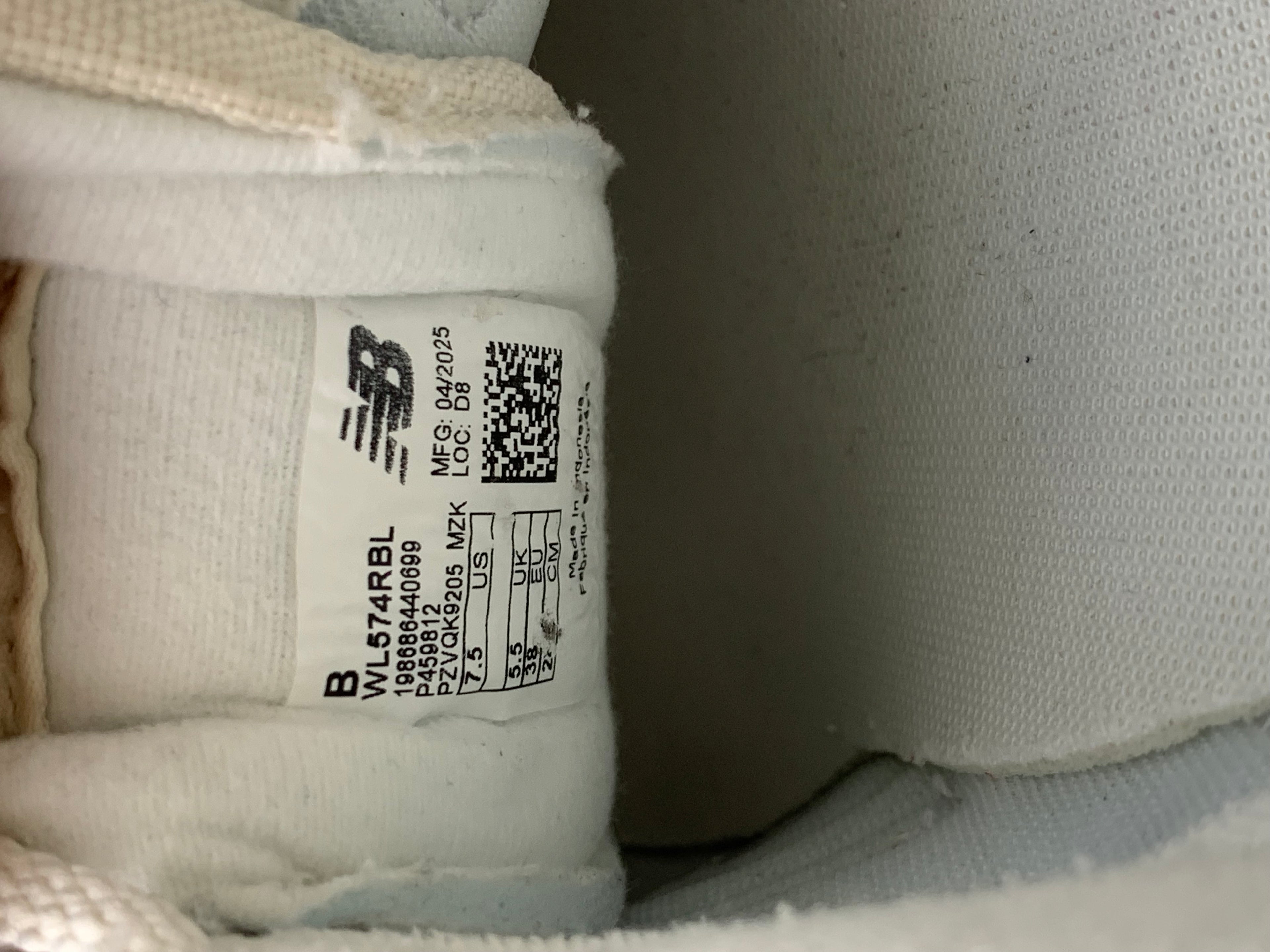 New Balance WL574RBL 574 Sneakersy Damskie Beżowe Cream r. 38 stan idealny + box