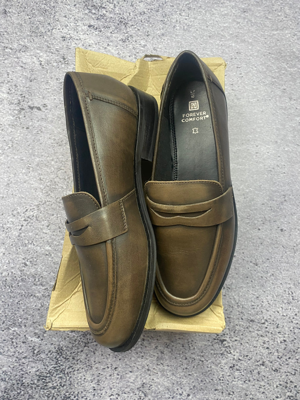 Next brown leather loafers size 40
