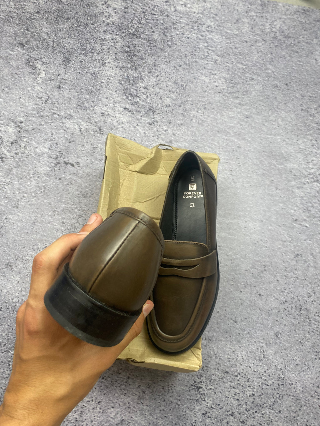 Next brown leather loafers size 40