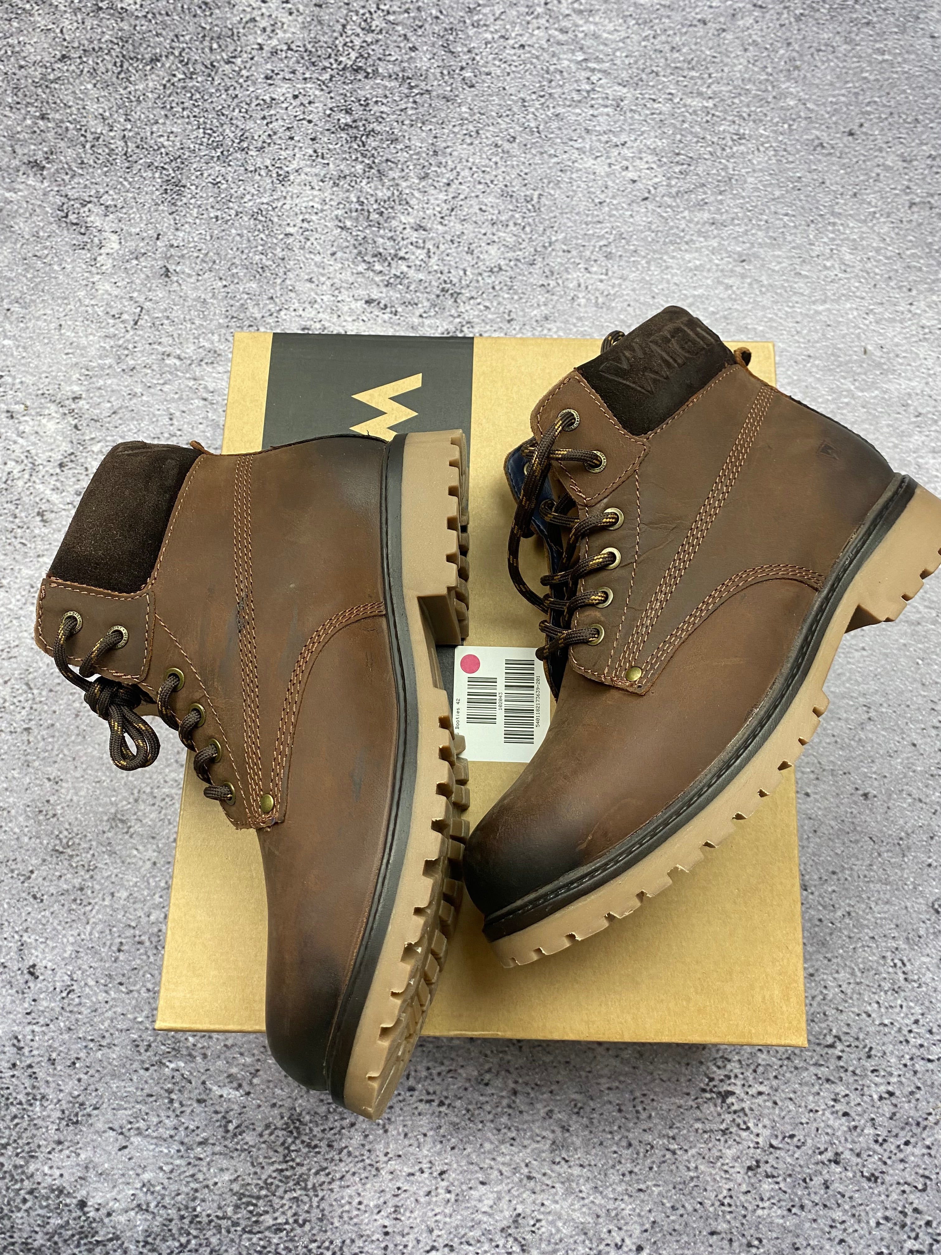 Wrangler Creek Mid – men's leather ankle boots size 42