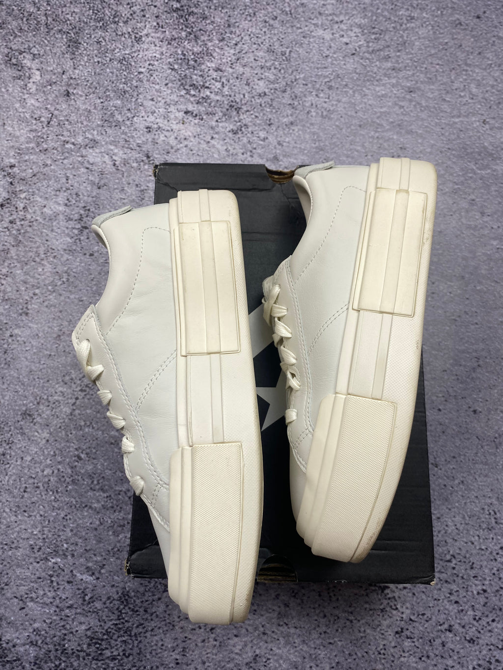 Converse white platform sneakers size 41